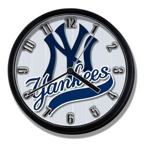 New York Yankees wall clock baseball clock NEW
